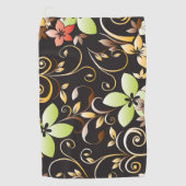 花の壁紙4 ゴルフタオル (正面)