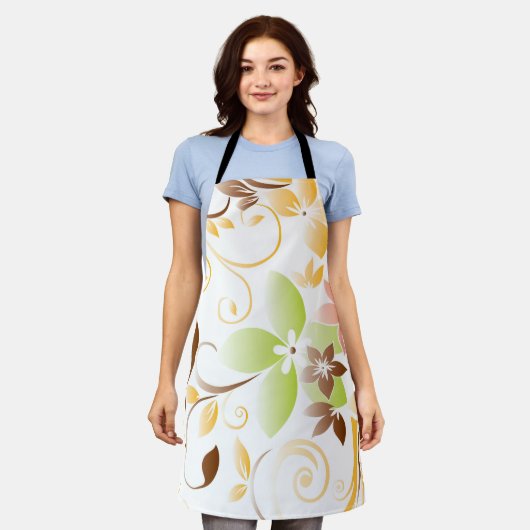 花の壁紙5 エプロン (着用した状態)