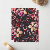 花の壁紙7 ノートカード (正面/裏面インサイチュ)