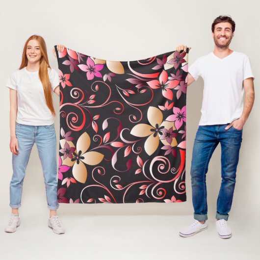 花の壁紙7 フリースブランケット (インサイチュ)