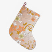 花の壁紙8 ラージクリスマスストッキング (正面 (吊り時))