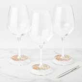 花の壁紙8 ワイングラスタグ (セット)