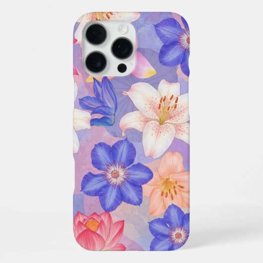 花の壁 iPhoneケース (裏面)