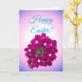 花の壮麗なイースターをお楽しみください カード (黄色い花)