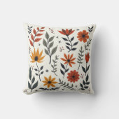 花の多い飾枕である クッション (正面)