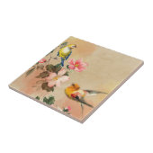 花の多彩な鳥 タイル (側面)