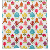 花の多発 シャワーカーテン (正面)