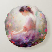 花の夢想 ラウンドクッション (裏面)