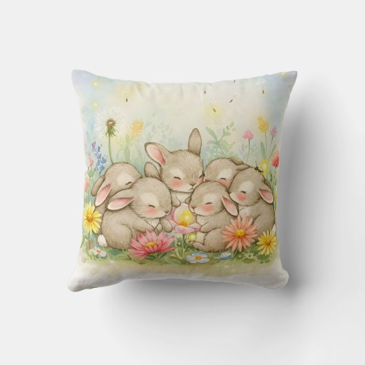 花の夢，ウサギ クッション (裏面)