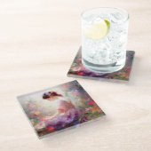 花の夢 ガラスコースター (アングル)