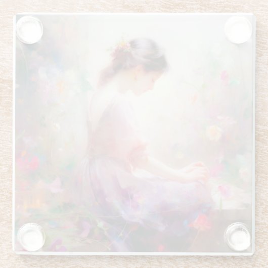花の夢 ガラスコースター (裏面)
