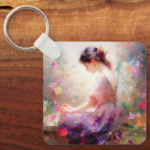 花の夢 キーホルダー (正面)