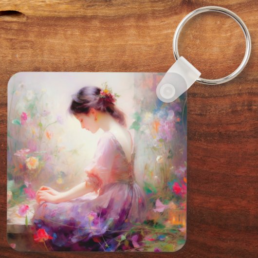 花の夢 キーホルダー (裏面)