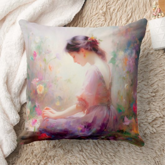 花の夢 クッション (ブランケット)