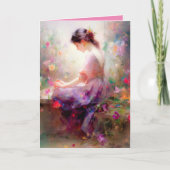 花の夢 サンキューカード (正面)