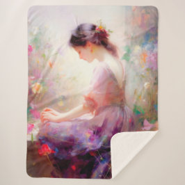 花の夢 シェルパブランケット