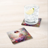 花の夢 スクエアペーパーコースター (インサイチュ)