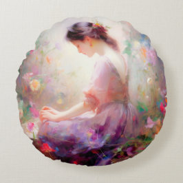花の夢 ラウンドクッション