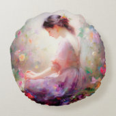 花の夢 ラウンドクッション (裏面)