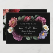 花の夢 保存日発表 招待状 (正面/裏面)