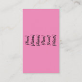 花の夢 名刺 (裏面)