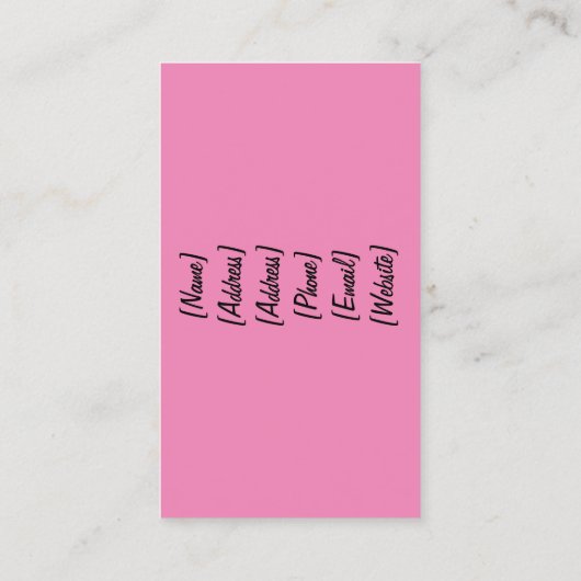 花の夢 名刺 (裏面)