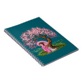 花の夢：着物の女の子&子犬 ノートブック (右側)