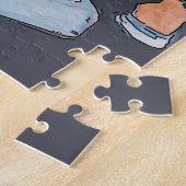 花の大きな花瓶 ジグソーパズル (側面)