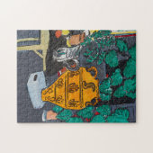 花の大きな花瓶 ジグソーパズル (横)