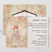 花の天使 招待状 (正面/裏面)