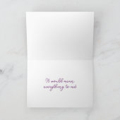 花の女の子か | フローラ結婚の カード (内部)