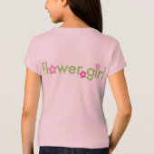 花の女の子と名前 – 女の子ベビー人形 Tシャツ (裏面)