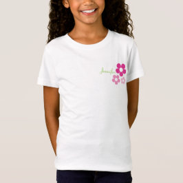 花の女の子と名前 – 女の子ベビー人形 Tシャツ