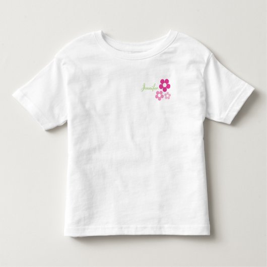 花の女の子と名前 – Toddler T-Shirt トドラーTシャツ (正面)