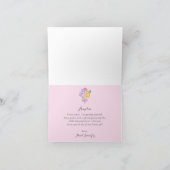 「花の女の子になってくれないか？」 グリーティングカード 招待状 (内部)