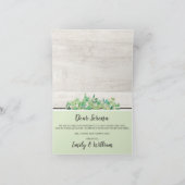 花の女の子になってくれる？木素朴植物学 カード (内部)