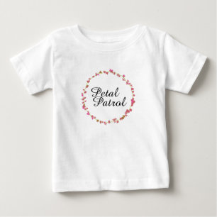 花の女の子のための花のパトロール ベビーTシャツ