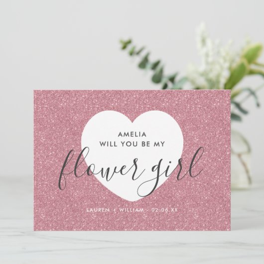 『花の女の子のカードになるか？きらきら光る』 招待状 (スタンド正面)