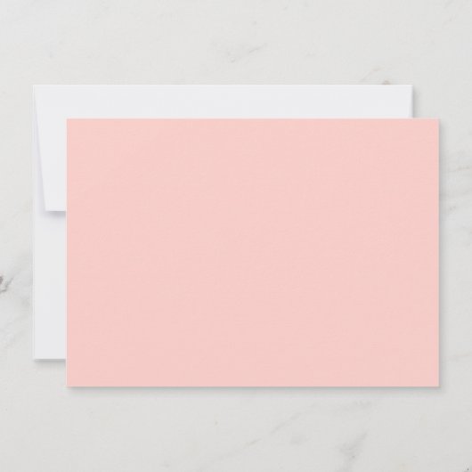 花の女の子のカードを頼む 招待状 (裏面)