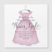 花の女の子のプロポーズパーソナライズされたは? (正面)