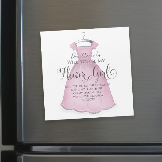 花の女の子のプロポーズパーソナライズされたは?