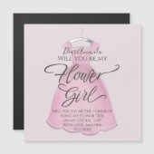 花の女の子のプロポーズパーソナライズされたは？ (正面/裏面)