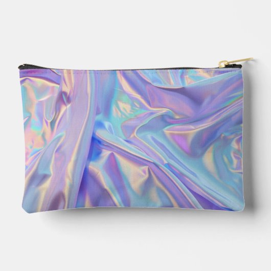 花の女の子のホログラムフェイクか アクセサリーポーチ (裏面)