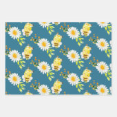 花の女の子のラッピングシート ラッピングペーパーシート (正面3)