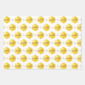 花の女の子のラッピングシート ラッピングペーパーシート (正面2)