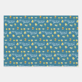 花の女の子のラッピングシート ラッピングペーパーシート (正面)