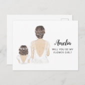 花の女の子の提案のポストカード ポストカード (正面/裏面)