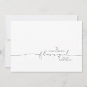 花の女の子の朝結婚にかわいいメッセージへ (正面)