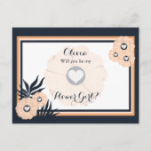 花の女の子の結婚フローラ ポストカード (正面)