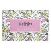 『花の女の子は神と共お洒落に』 枕カバー (裏面)